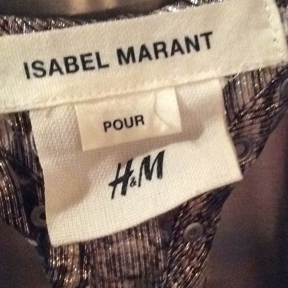 H&M metallic razor back tank top & necklace - Picture 5 of 7